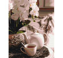 Картина за номерами Чаювання в орхідеях 