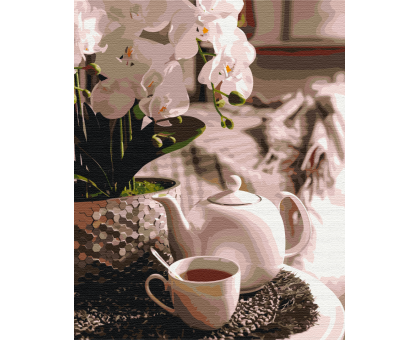 Картина за номерами Чаювання в орхідеях BS51831 