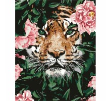 Картина по номерам "Відважний тигр" КНО4172