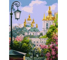 Картина по номерам "Київ золотоверхий навесні" ©Kateryna Lisova 