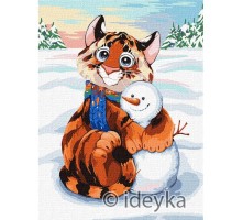 Картина по номерам "Сніговий друг" КНО4246