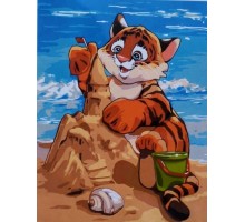 Картина по номерам "Пляжні розваги" КНО4247