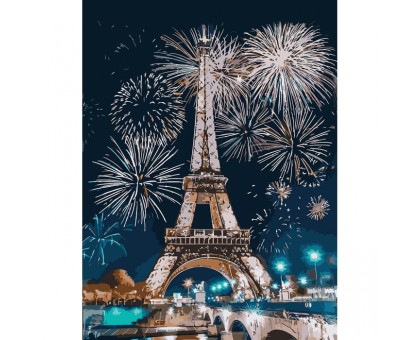 Картина по номерам "Вогні Парижу" КНО3572