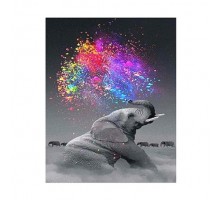Алмазна картина FA40382 «Слон у фарбах», розміром 40х50 см