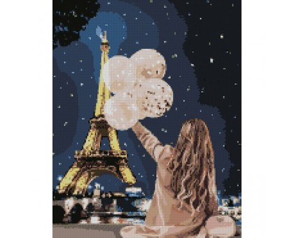 Набір з алмазною мозаїкою Незабутній вечір в Парижі  40х50см в п/э