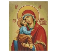 Алмазна картина FA40821 Акафістна ікона Пресвятої Богородиці, розміром 40х50 см
