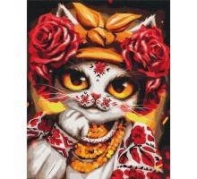 Картина за номерами: Кішка Троянда ©Маріанна Пащук 40*50