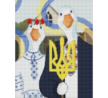 Набір з алмазною мозаїкою Українська готика 40х50см
