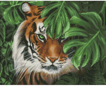 Набір з алмазною мозаїкою Амурський тигр 40х50см
